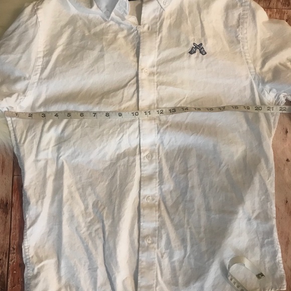 Chainsaw Shirt Button Down White Small Embroidered - Picture 15 of 16